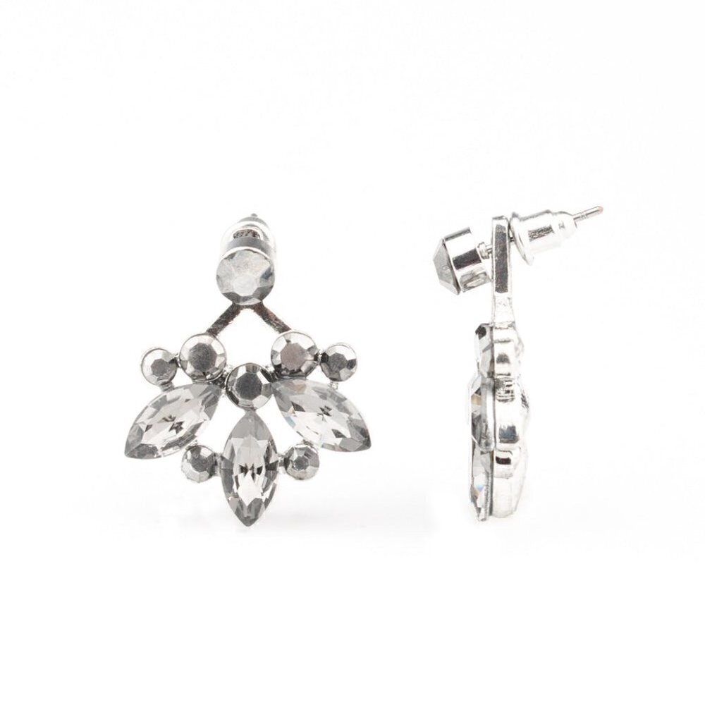 CRYSTAL Constellations Silver Post Earrings